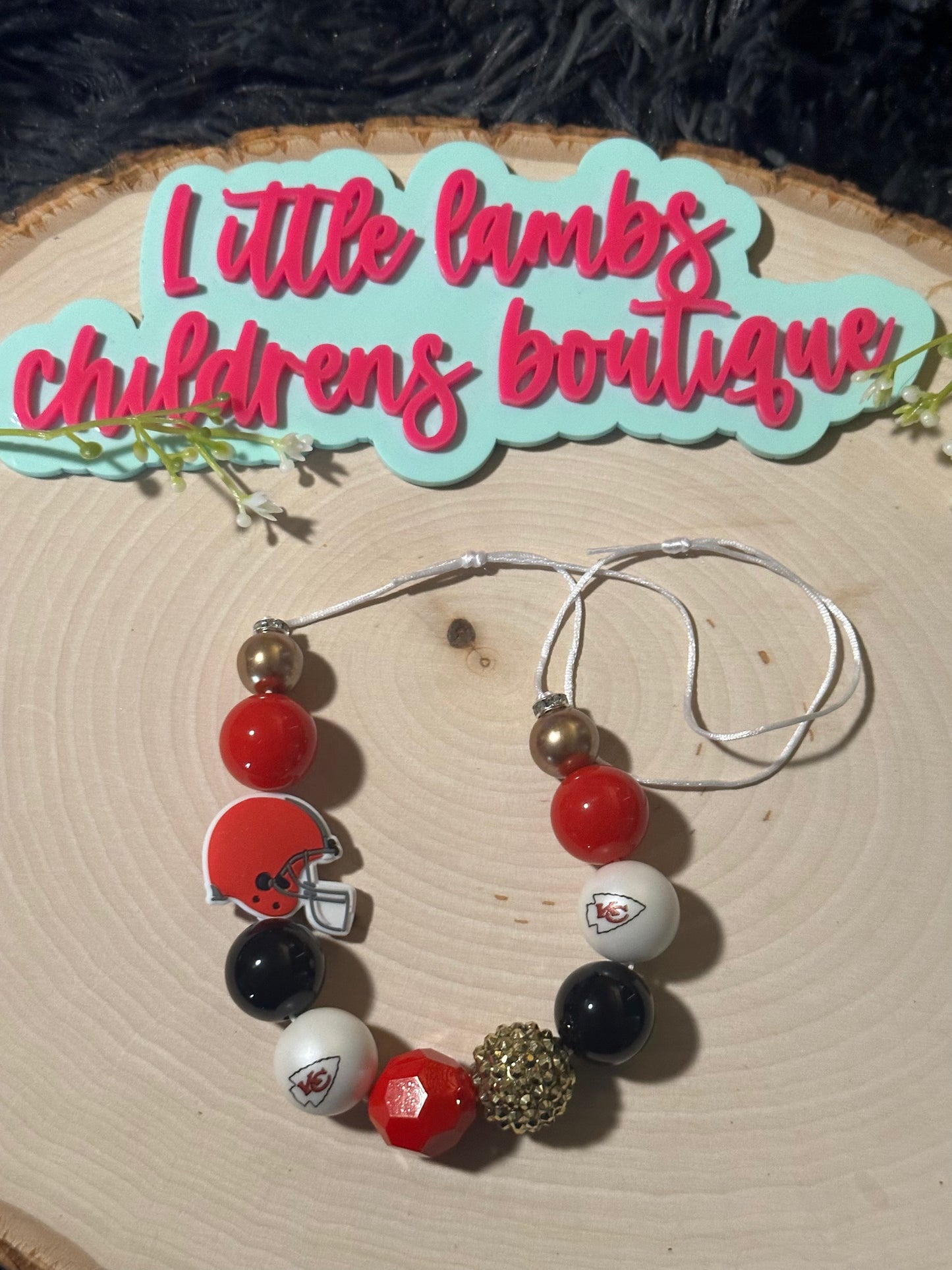 Silicone focal necklace-chiefs!
