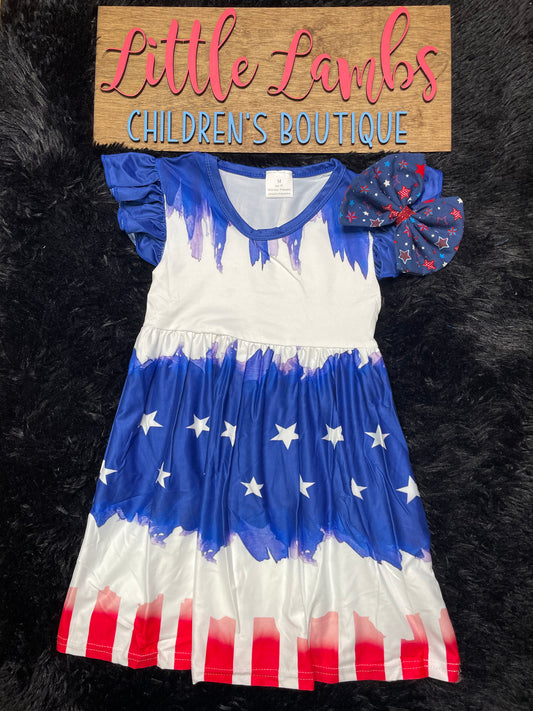 Red White and Blue Flag Dress