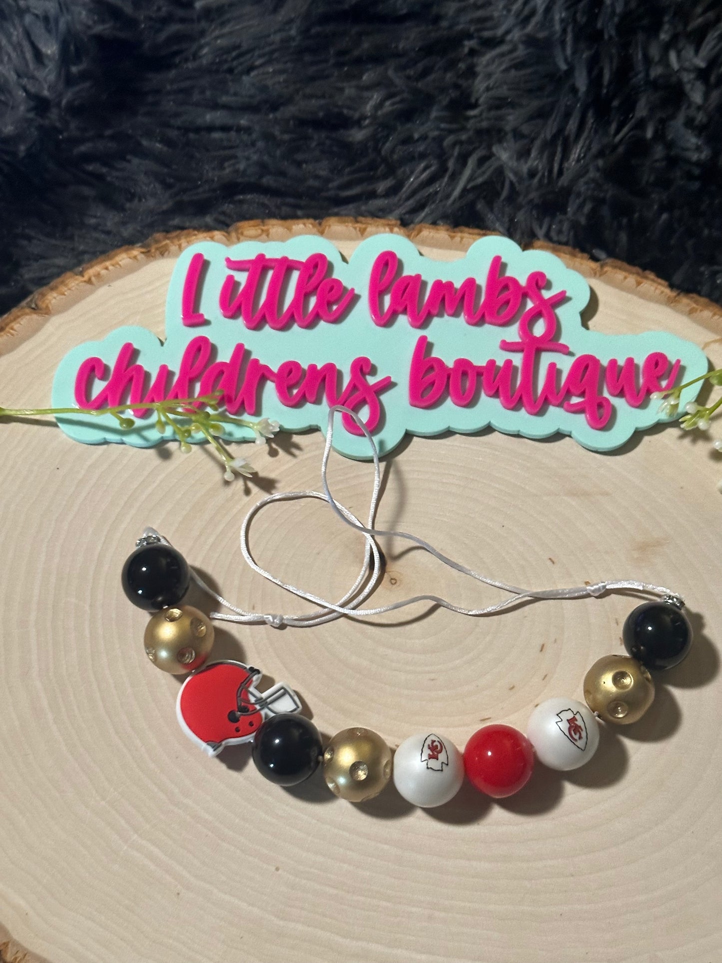 Silicone focal necklace-chiefs!